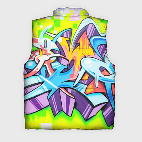 Мужской жилет Неоновая кислота / 3D-Черный – фото 2