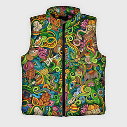 Мужской жилет Тибетский коллаж