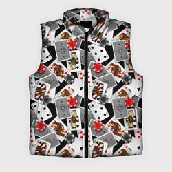 Мужской жилет Игральные карты и фишки