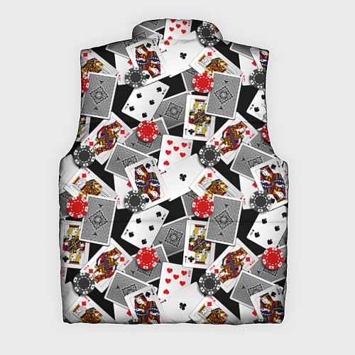 Мужской жилет Игральные карты и фишки / 3D-Черный – фото 2
