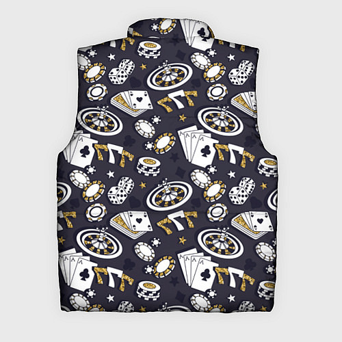Мужской жилет Казино 777 / 3D-Черный – фото 2