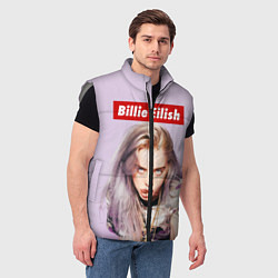Мужской жилет Billie Eilish: Bored, цвет: 3D-светло-серый — фото 2