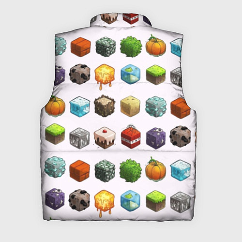 Мужской жилет Minecraft Cubes / 3D-Черный – фото 2