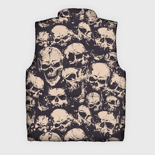 Мужской жилет Черепа - паттерн / 3D-Черный – фото 2