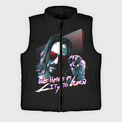 Мужской жилет Cyberpunk 2077: City to Burn, цвет: 3D-черный