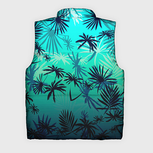 Мужской жилет GTA пальмы / 3D-Черный – фото 2