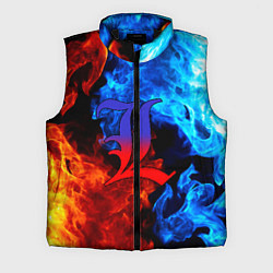 Мужской жилет L letter fire, цвет: 3D-черный