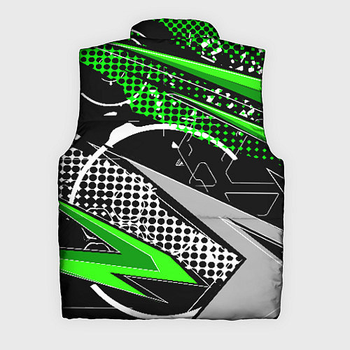Мужской жилет Black and green corners / 3D-Черный – фото 2