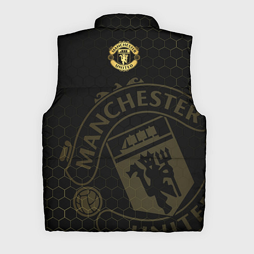 Мужской жилет Манчестер Юнайтед - team coat of arms / 3D-Черный – фото 2