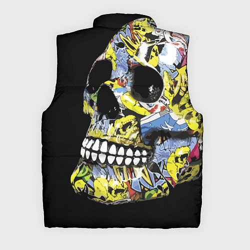 Мужской жилет Graffiti - Skull / 3D-Черный – фото 2
