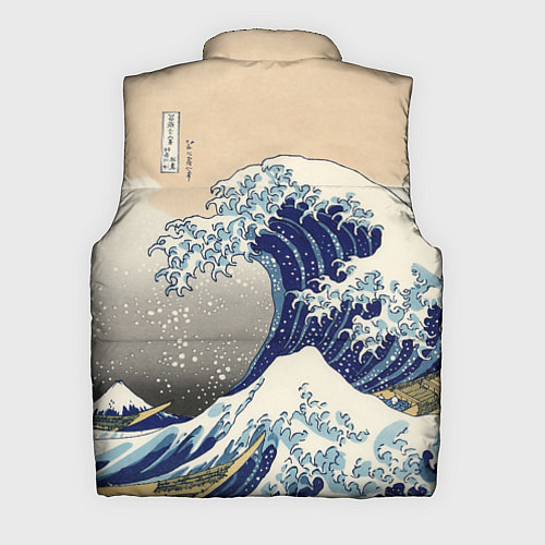 Мужской жилет Kanagawa Wave Art / 3D-Светло-серый – фото 2