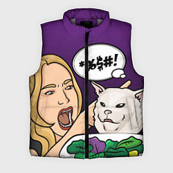 Мужской жилет Woman yelling at a cat