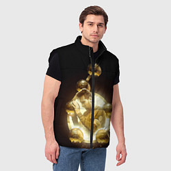 Мужской жилет Месси шестикратный, цвет: 3D-черный — фото 2