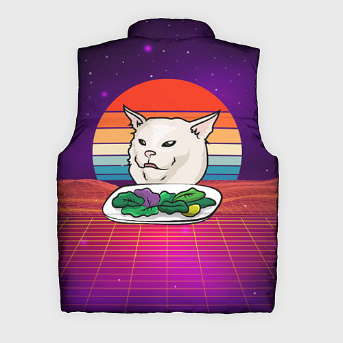 Мужской жилет Woman yelling at a cat / 3D-Светло-серый – фото 2