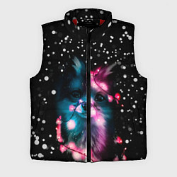 Мужской жилет ЛИСЁНОК НОВОГОДНИЙ, цвет: 3D-красный