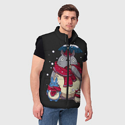 Мужской жилет My Neighbor Totoro, цвет: 3D-черный — фото 2