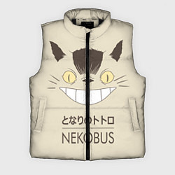 Мужской жилет Мой сосед Тоторо Nekobus, цвет: 3D-черный