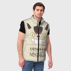 Мужской жилет Мой сосед Тоторо Nekobus, цвет: 3D-черный — фото 2