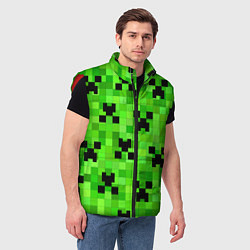 Мужской жилет MINECRAFT, цвет: 3D-красный — фото 2