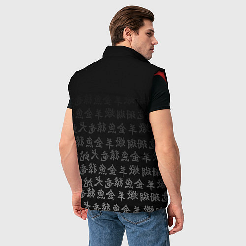 Мужской жилет SENPAI ANIME / 3D-Красный – фото 4