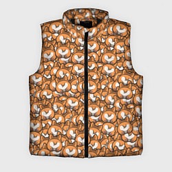 Мужской жилет Попки Корги, цвет: 3D-черный