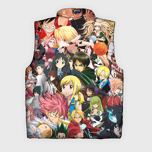 Мужской жилет Аниме коллаж / 3D-Светло-серый – фото 2