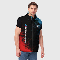 Мужской жилет БМВ Мотоспорт, цвет: 3D-черный — фото 2