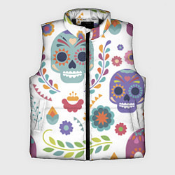 Мужской жилет Мексиканские мотивы, цвет: 3D-черный
