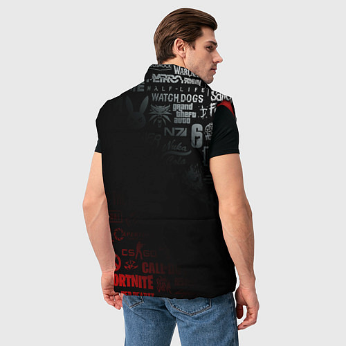 Мужской жилет RESIDENT EVIL UMBRELLA CORP / 3D-Красный – фото 4