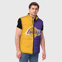 Мужской жилет LA LAKERS, цвет: 3D-черный — фото 2