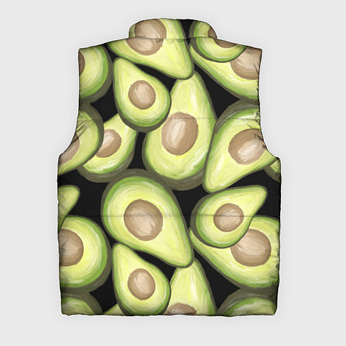 Мужской жилет Avocado background / 3D-Черный – фото 2