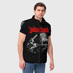 Мужской жилет JUDAS PRIEST, цвет: 3D-светло-серый — фото 2