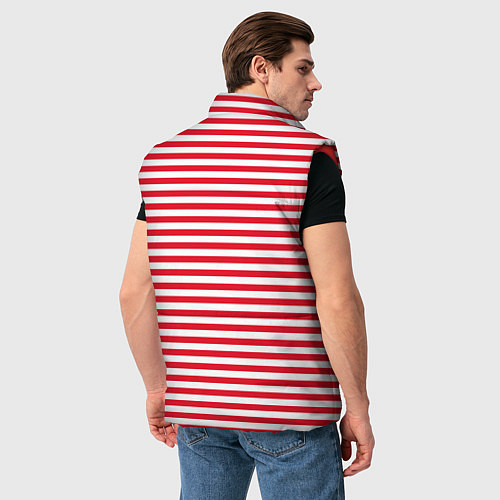 Мужской жилет Тельняшка Внутренних Войск / 3D-Красный – фото 4