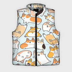 Мужской жилет Корги, цвет: 3D-светло-серый