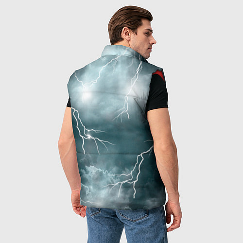 Мужской жилет Грозовой кошак / 3D-Красный – фото 4