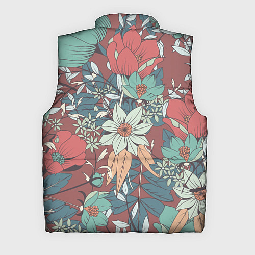 Мужской жилет Цветочный арт / 3D-Черный – фото 2