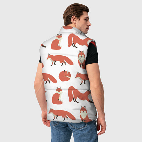 Мужской жилет Лисий хвост / 3D-Красный – фото 4
