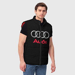 Мужской жилет AUDI, цвет: 3D-красный — фото 2