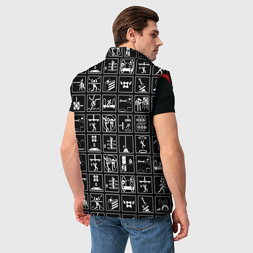 Мужской жилет PORTAL / 3D-Красный – фото 4