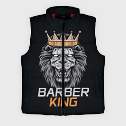 Мужской жилет Barber King Барбер Король, цвет: 3D-красный