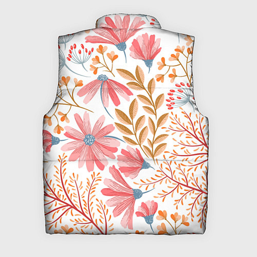 Мужской жилет Цветы / 3D-Черный – фото 2