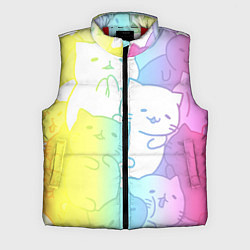Мужской жилет Котоколлаж 05, цвет: 3D-красный