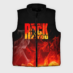 Мужской жилет Queen - We Will Rock You, цвет: 3D-черный