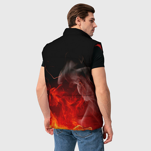 Мужской жилет Queen - We Will Rock You / 3D-Красный – фото 4