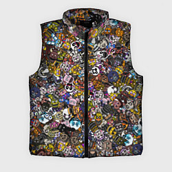 Мужской жилет FNaF стикербомбинг, цвет: 3D-черный