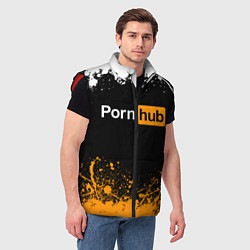 Мужской жилет PORNHUB, цвет: 3D-красный — фото 2