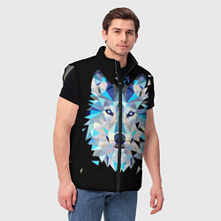 Мужской жилет Волк, цвет: 3D-светло-серый — фото 2