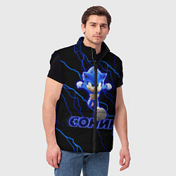 Мужской жилет СОНИК, цвет: 3D-черный — фото 2