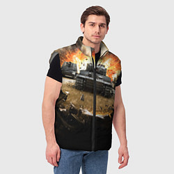 Мужской жилет ТАНКИ, цвет: 3D-светло-серый — фото 2