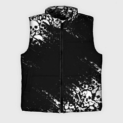 Мужской жилет БЕЛЫЕ ЧЕРЕПА, цвет: 3D-черный